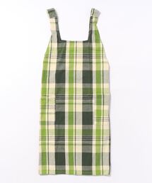 studio CLIP（スタディオクリップ）の「綿麻ブロックチェックエプロン（エプロン）」
