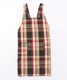 studio CLIP（スタディオクリップ）の「綿麻ブロックチェックエプロン（エプロン）」