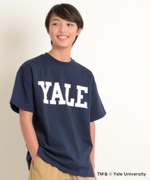 GLAZOS | 【大人向けサイズあり】【YALE】コットン・半袖YALEロゴTシャツ(Tシャツ/カットソー)