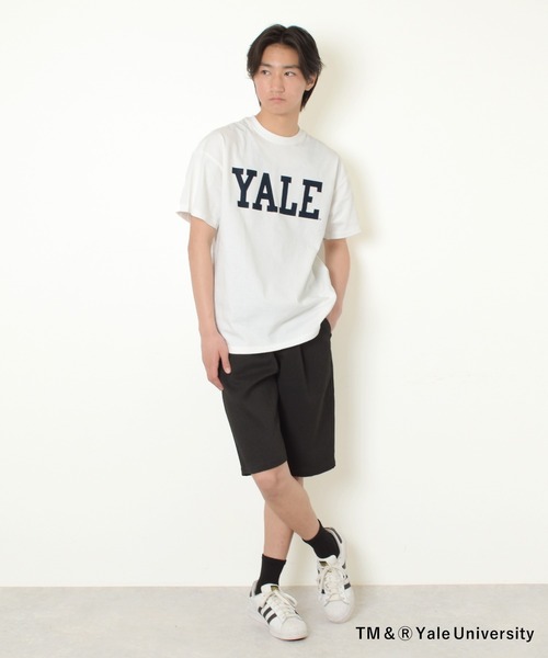 GLAZOS(グラソス)の「【大人向けサイズあり】【YALE】コットン・半袖YALEロゴTシャツ(Tシャツ/カットソー・キッズ・ネイビー/ホワイト/グレー・140cm/150cm/160cm/170cm)」の6枚目の写真