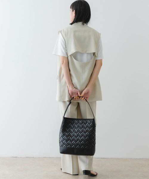 お値下げ　ロデスコ　メッシュライクワンハンドルトートバッグ　ブラック 楽天市場】【SALE／50%OFF】メッシュライクワンハンドルトート