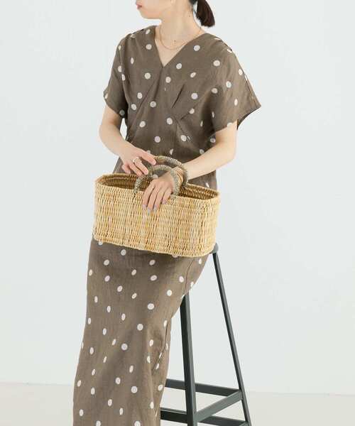 URBAN RESEARCH（アーバンリサーチ）の「ストローカゴバッグ S（ハンドバッグ・レディース・ナチュラル・-）」の9枚目の写真