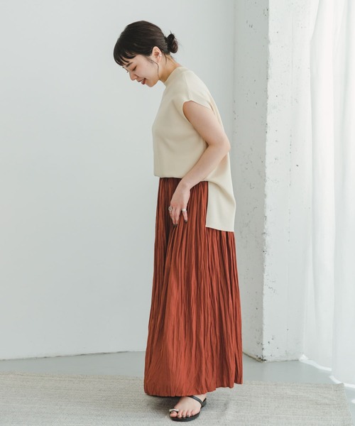ITEMS URBANRESEARCH(アイテムズ アーバンリサーチ)の「プリーツロングスカート(スカート・レディース・オレンジ系その他/チャコールグレー/ベージュ・FREE)」の22枚目の写真