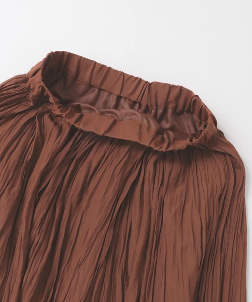 ITEMS URBANRESEARCH(アイテムズ アーバンリサーチ)の「プリーツロングスカート(スカート・レディース・オレンジ系その他/チャコールグレー/ベージュ・FREE)」の17枚目の写真