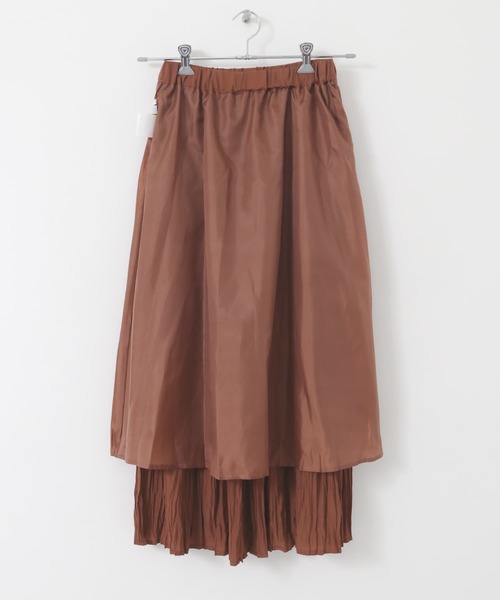 ITEMS URBANRESEARCH(アイテムズ アーバンリサーチ)の「プリーツロングスカート(スカート・レディース・オレンジ系その他/チャコールグレー/ベージュ・FREE)」の16枚目の写真