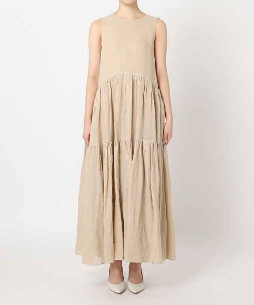 plage（プラージュ）の「Linen Tiered ドレス（ワンピース）」 - WEAR