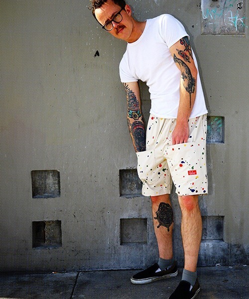 COOKMAN(クックマン)の「cookman クックマン シェフ ショートパンツ ハーフパンツ イージーパンツ フロントポケット Front pocket Sauce Splash Beige(その他パンツ・メンズ・ベージュ・MEDIUM/LARGE)」の8枚目の写真