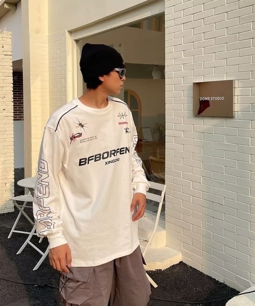 almo(アルモ)の「ゲームシャツ(BL)(Tシャツ/カットソー・レディース・ホワイト/ブラック・LARGE/MEDIUM)」の3枚目の写真