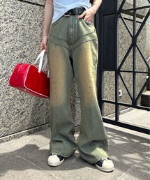 sedacle girl | 切り替えスタッズデニム(デニムパンツ)