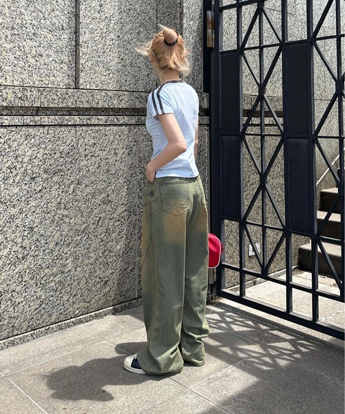 sedacle girl(セダクルガール)の「切り替えスタッズデニム(デニムパンツ・レディース・ライトブルー/ブラック・MEDIUM/SMALL)」の15枚目の写真