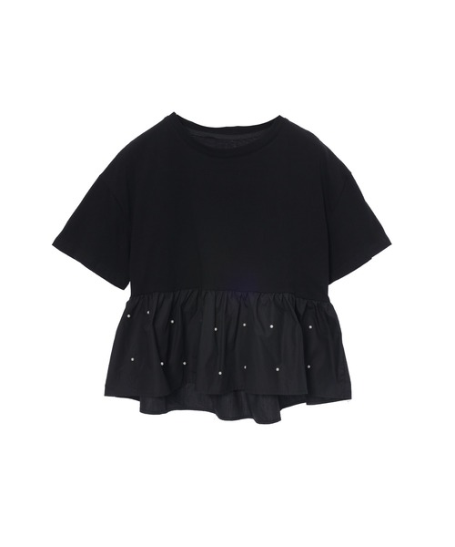 fifth(フィフス)の「ペプラムパールドッキングトップス(Tシャツ/カットソー・レディース・ホワイト/ブラック・M)」の16枚目の写真