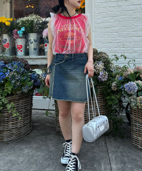 アメリヴィンテージ レイヤードカットソー チュール 半袖 ノースリーブカットソー Ameri VINTAGE（カットソー(半袖/袖なし)）のフリマアイテム一覧