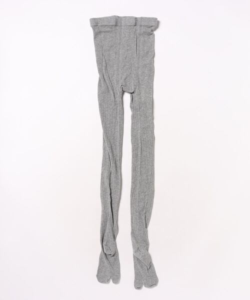 Fun & Daily(ファンアンドデイリー)の「F&D : タビ・リブタイツ(タイツ/ストッキング・レディース・ブラック/グレー・FREE)」の3枚目の写真
