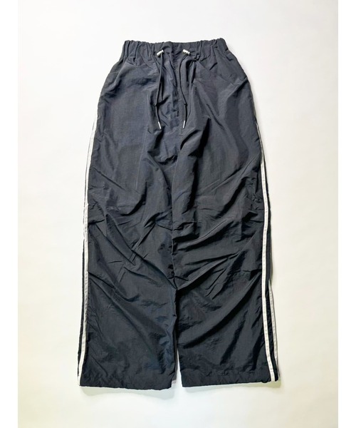 EGOIST(エゴイスト)の「ナイロンワッシャーラインワイドパンツ(その他パンツ・レディース・ブラック/ホワイト・FREE)」の19枚目の写真