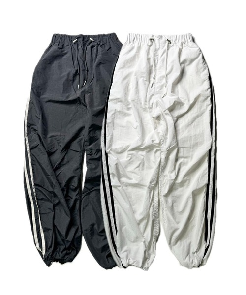 EGOIST(エゴイスト)の「ナイロンワッシャーラインワイドパンツ(その他パンツ・レディース・ブラック/ホワイト・FREE)」の21枚目の写真