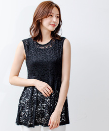 Jayro（ジャイロ）の「切替レースペプラムチュニック（チュニック）」