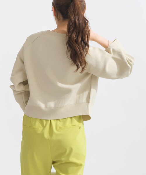 PICCIN（ピッチン）の「配色ドットボタンカーディガン（カーディガン/ボレロ・レディース・エメラルド/ブラック/アイボリー・M）」の6枚目の写真