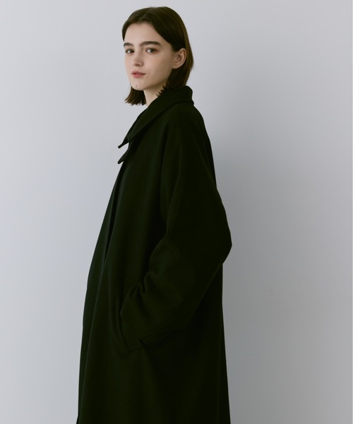 【セール】Loose 2way soutien collar coat / ルーズ2wayステンカラーコート（ステンカラーコート）｜flaner（フラネ）