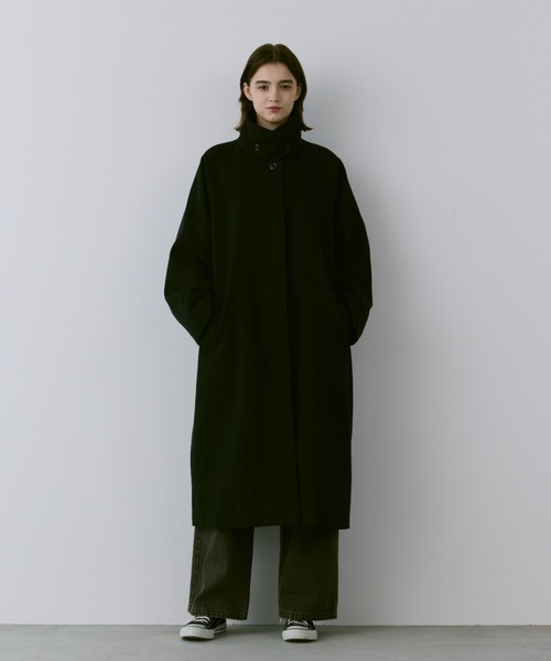 【セール】Loose 2way soutien collar coat / ルーズ2wayステンカラーコート（ステンカラーコート）｜flaner（フラネ）