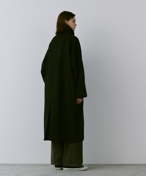 【セール】Loose 2way soutien collar coat / ルーズ2wayステンカラーコート（ステンカラーコート）｜flaner（フラネ）