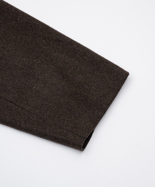 flaner（フラネ）の「Loose 2way soutien collar coat / ルーズ2wayステンカラーコート（ステンカラーコート・レディース・ブラック/ダークブラウン・LARGE/MEDIUM）」の18枚目の写真