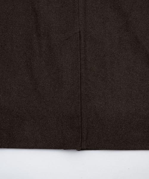 flaner（フラネ）の「Loose 2way soutien collar coat / ルーズ2wayステンカラーコート（ステンカラーコート・レディース・ブラック/ダークブラウン・LARGE/MEDIUM）」の21枚目の写真