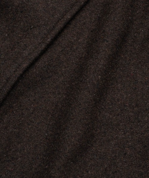 flaner（フラネ）の「Loose 2way soutien collar coat / ルーズ2wayステンカラーコート（ステンカラーコート・レディース・ブラック/ダークブラウン・LARGE/MEDIUM）」の22枚目の写真