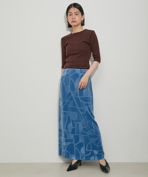 MILLER(ミラー)の「【Miller for ADAM ET ROPE'】別注5S/S TEE(Tシャツ/カットソー・レディース・ブラウン/ラベンダー・FREE)」の3枚目の写真