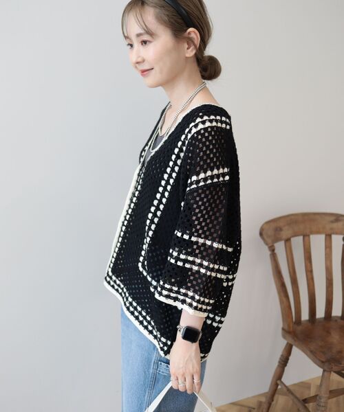 AngelicPretty 半袖　カーディガン クロシェ半袖カーディガン（カーディガン/ボレロ）｜AMERICAN HOLIC