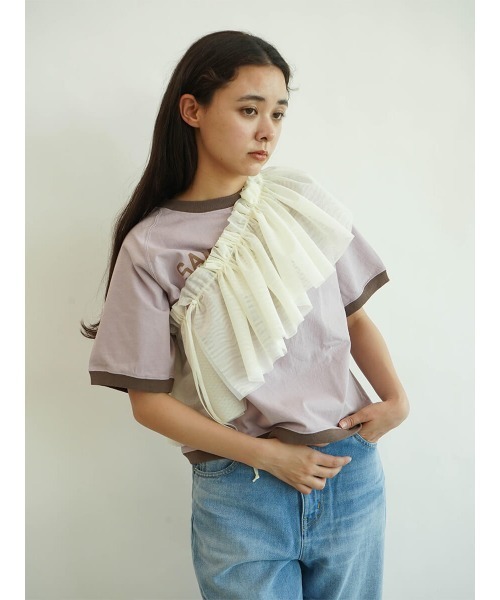 FIKA.(フィーカ)の「Multi ruffle cape(その他トップス・レディース・ブラック/オフホワイト・FREE)」の16枚目の写真