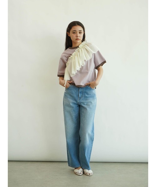 FIKA.(フィーカ)の「Multi ruffle cape(その他トップス・レディース・ブラック/オフホワイト・FREE)」の17枚目の写真