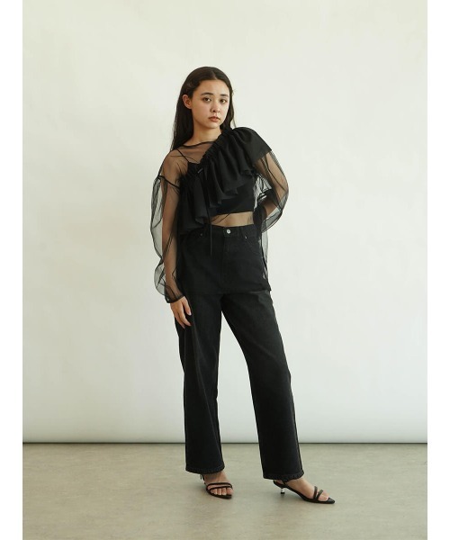 FIKA.(フィーカ)の「Multi ruffle cape(その他トップス・レディース・ブラック/オフホワイト・FREE)」の20枚目の写真