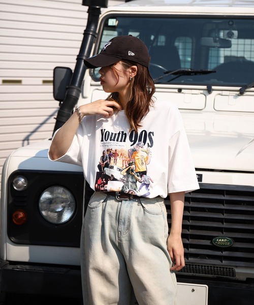 ZIP FIVE（ジップファイブ）の「【ZIP FIVE】 90s クラシカル ストリート グラフィック 半袖 Tシャツ（Tシャツ/カットソー・メンズ・ホワイト/ブラック系/ブラック/ホワイト系・MEDIUM/LARGE/X-LARGE）」の6枚目の写真