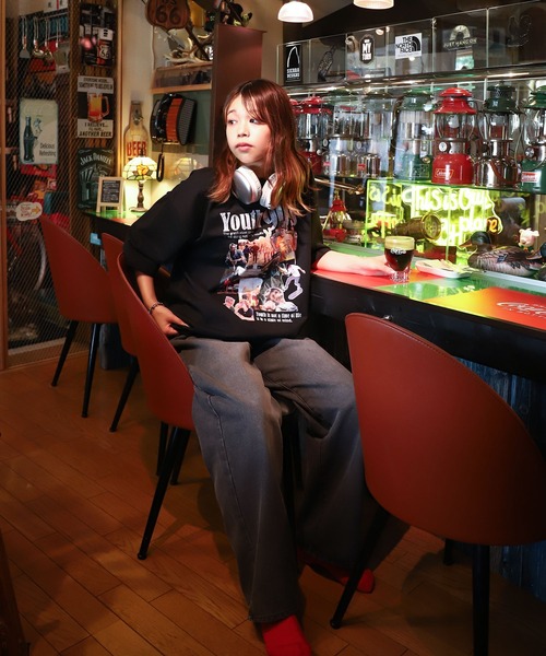 ZIP FIVE（ジップファイブ）の「【ZIP FIVE】 90s クラシカル ストリート グラフィック 半袖 Tシャツ（Tシャツ/カットソー・メンズ・ホワイト/ブラック系/ブラック/ホワイト系・MEDIUM/LARGE/X-LARGE）」の12枚目の写真