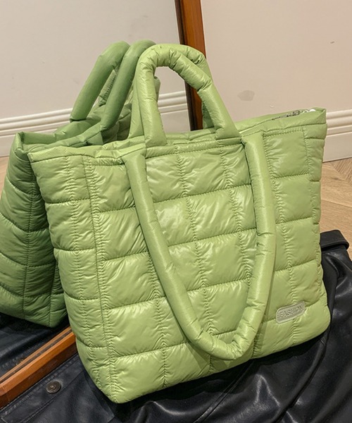 STYLEBLOCK（スタイルブロック）の「ソフトキルティングトートバッグ（トートバッグ・レディース・カーキ/グリーン/ブラック/ホワイト・FREE）」の20枚目の写真