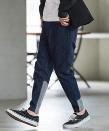 CAMBIO | mp12649- 裾裏リブ使いテーパードデニムパンツ(デニムパンツ)