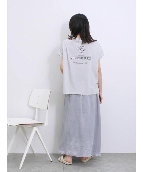 Samansa Mos2 blue（サマンサモスモスブルー）の「メタリックサテンスカート（スカート・レディース・シルバー/ブルー/ブロンズ・F）」の17枚目の写真