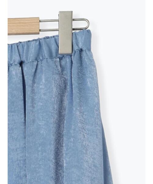 Samansa Mos2 blue（サマンサモスモスブルー）の「メタリックサテンスカート（スカート・レディース・シルバー/ブルー/ブロンズ・F）」の10枚目の写真