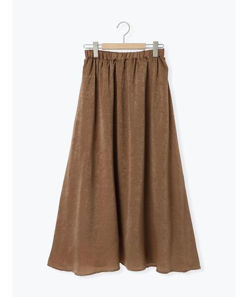 Samansa Mos2 blue（サマンサモスモスブルー）の「メタリックサテンスカート（スカート・レディース・シルバー/ブルー/ブロンズ・F）」の5枚目の写真