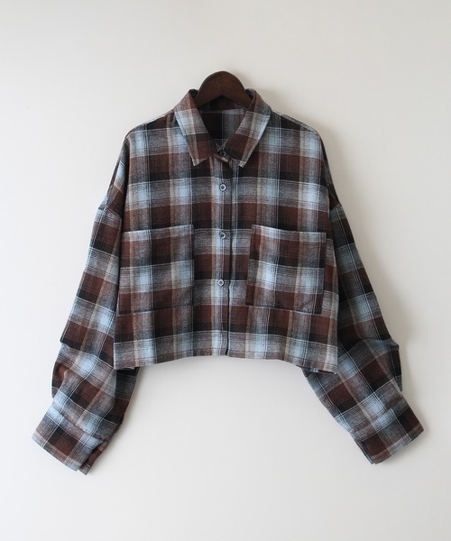 セール】チェックショートシャツ（シャツ/ブラウス）｜SpRay（スプレイ