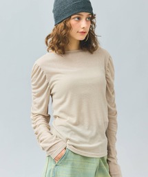 【WEB限定セール】シアー袖シャーリングトップス