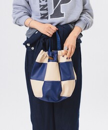 BEAMS BOY | NAPRON / 別注 フェイクレザー パッチワーク チェッカー ペイシェント バッグ(トートバッグ)
