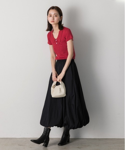 ad thie（アドティエ）の「バルーン ボリューム ロングスカート（スカート・レディース・オフホワイト/ベージュ/ブラック・FREE）」の17枚目の写真