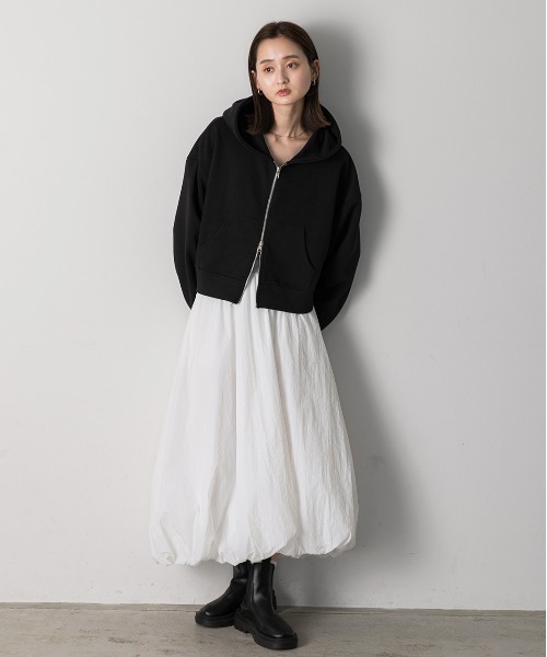 ad thie（アドティエ）の「バルーン ボリューム ロングスカート（スカート・レディース・オフホワイト/ベージュ/ブラック・FREE）」の7枚目の写真