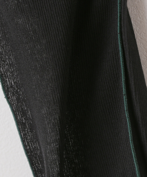 IENA（イエナ）の「HAKUJI/ハクジ Sheer rib leggings レギンス H272483（レギンス/スパッツ・レディース・ブラック・FREE）」の9枚目の写真