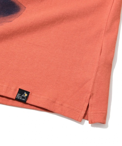 go slow caravan（ゴースローキャラバン）の「USA/C テリア犬BIG６分袖TEE（Tシャツ/カットソー・メンズ・ホワイト/ブルー/サーモンピンク・X-LARGE/LARGE/MEDIUM）」の7枚目の写真