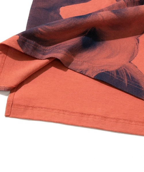 go slow caravan（ゴースローキャラバン）の「USA/C テリア犬BIG６分袖TEE（Tシャツ/カットソー・メンズ・ホワイト/ブルー/サーモンピンク・X-LARGE/LARGE/MEDIUM）」の8枚目の写真