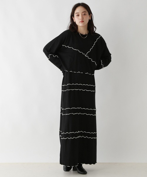 RAGEBLUE(レイジブルー)の「マルチWAY/ウェーブメロウキャミワンピース/セットアイテム(ワンピース・レディース・ブラック/レッド・FREE)」の3枚目の写真