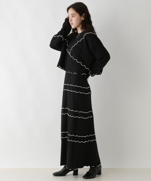 RAGEBLUE(レイジブルー)の「マルチWAY/ウェーブメロウキャミワンピース/セットアイテム(ワンピース・レディース・ブラック/レッド・FREE)」の4枚目の写真