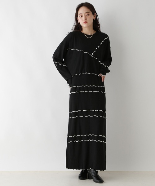 RAGEBLUE(レイジブルー)の「マルチWAY/ウェーブメロウキャミワンピース/セットアイテム(ワンピース・レディース・ブラック/レッド・FREE)」の5枚目の写真